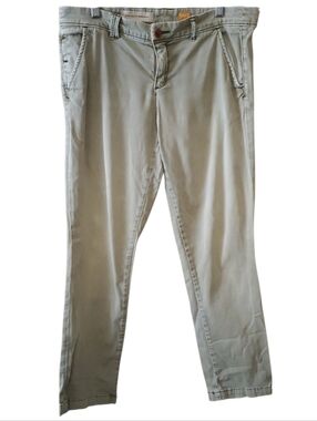 Pilcro and the Letterpress Jeans Women In Green Denim Hyphen Fit Stretch Size 29